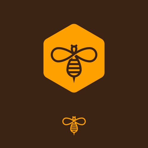 Bee Logo Hexagon Vector Images (over 3,200)