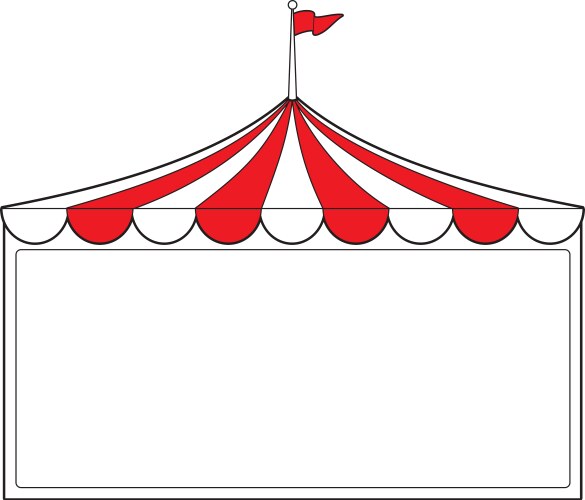 Big top circus tent Royalty Free Vector Image - VectorStock
