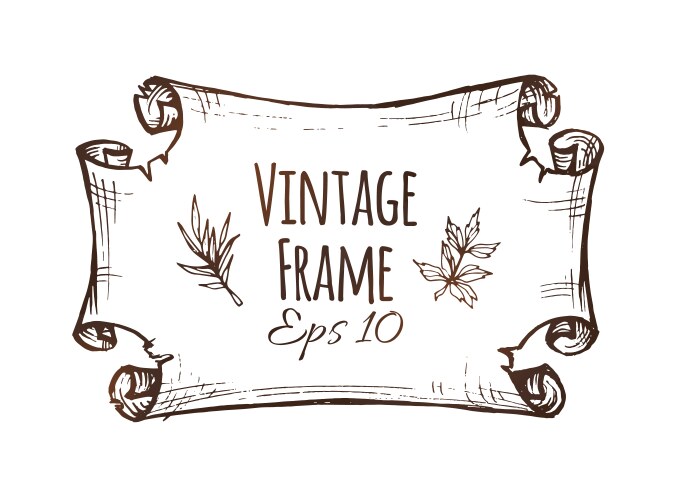 Old scroll Royalty Free Vector Image - VectorStock