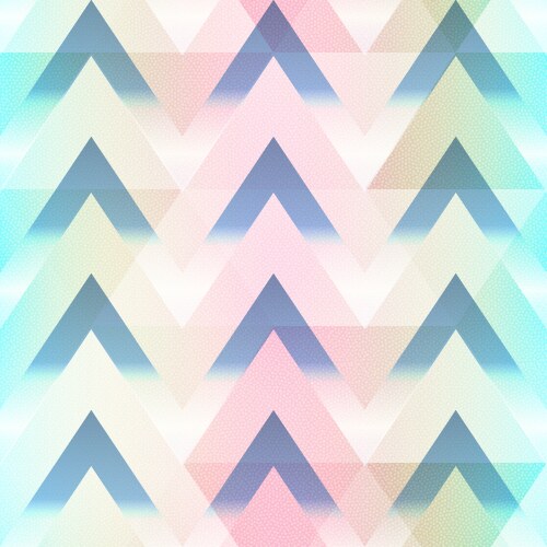 Pastel color triangle pattern with grunge effect Vector Image