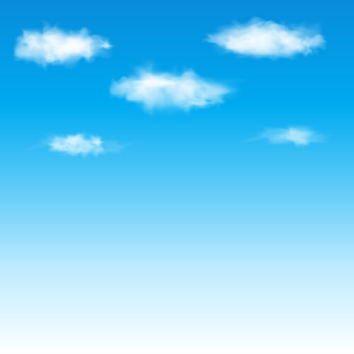 Blue sky with clouds background Royalty Free Vector Image