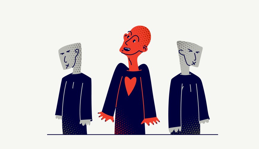 Matrix mind control and totalitarian society Vector Image