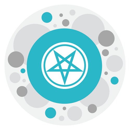 Pentagram Symbol - Occult & Religious Vector Image