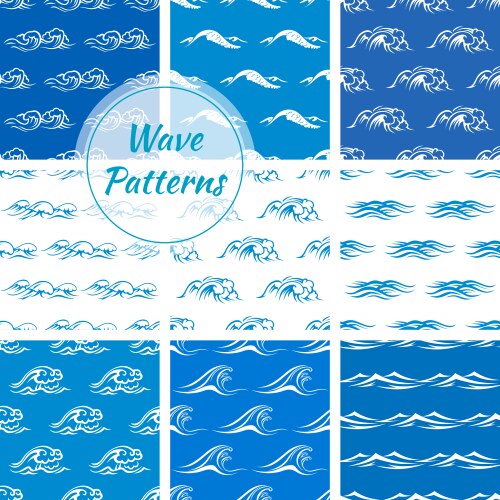 Sea and ocean waves Royalty Free Vector Image - VectorStock