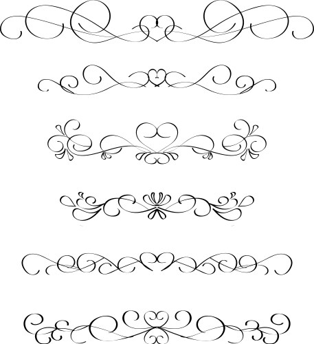 Ornate Swirl Frame Vector Image