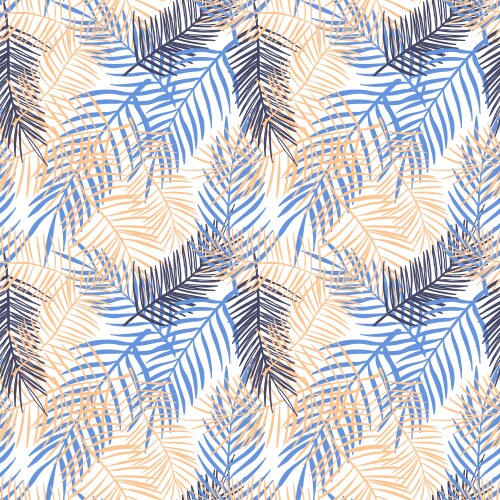 Seamless pattern with coconut palm trees Vector Image