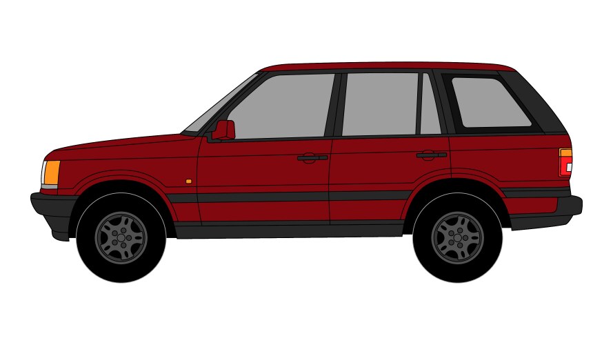 Range rover 1 generation 1970 – Royalty-Free Vector | VectorStock