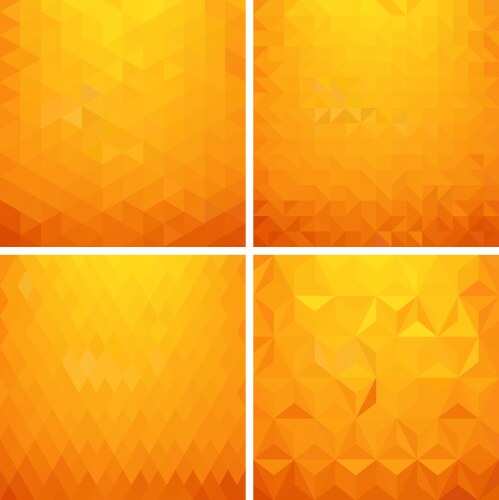 Abstract orange geometric technology background Vector Image
