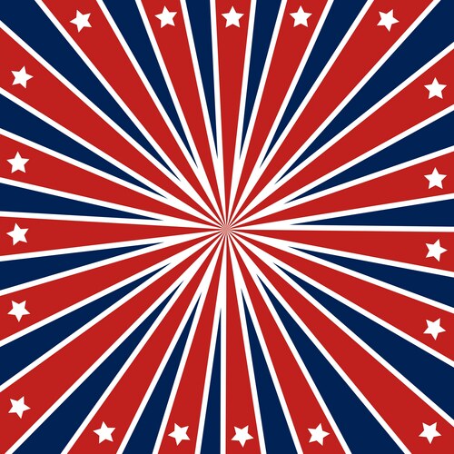 Stars and Stripes Graphic Vector Image