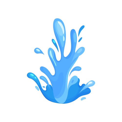Water splash and wave marine oceanic Vector Image
