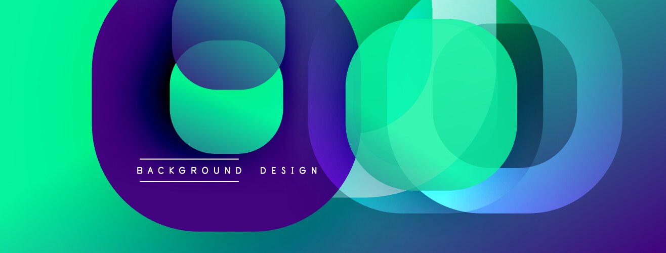 Abstract gradient layers create dynamic vector image