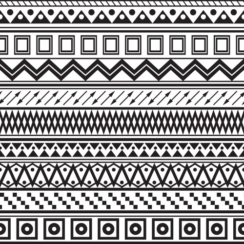 Seamless tribal texture Royalty Free Vector Image