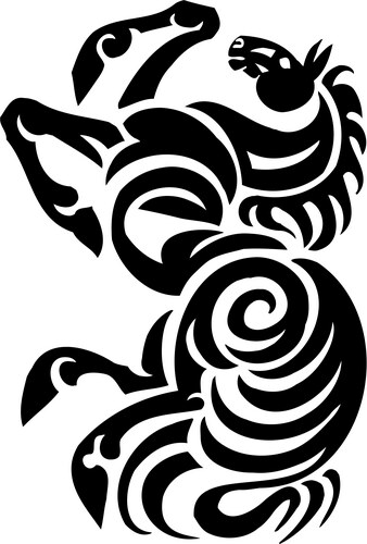 Horse in tribal style Vector Image