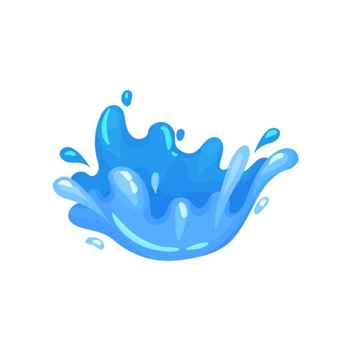 Water Splash Marine Scene Vector Image