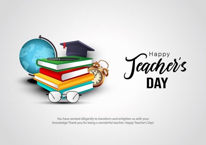International teachers day abstract design Vector Image