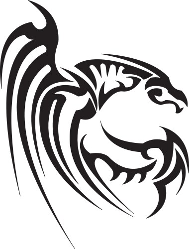 Chinese Dragon Tattoo Vector Image