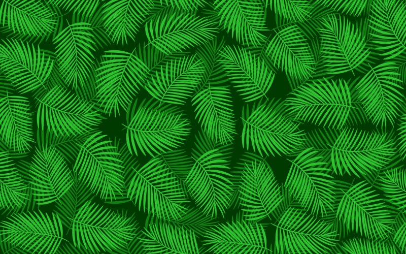 Summer tropical palm tree leaves seamless pattern Vector Image