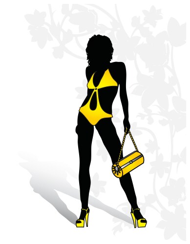 sexy woman vector image