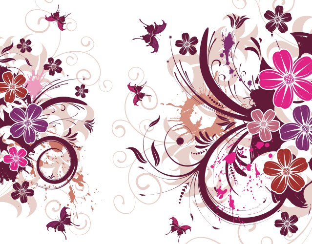 Flower background vector image