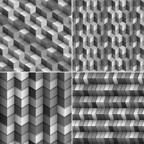 monochrome blocks backgrounds vector image