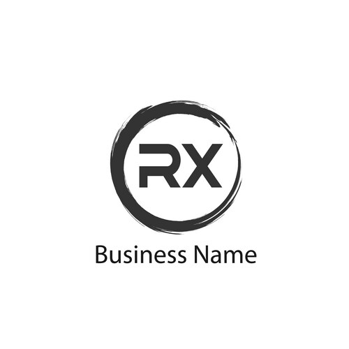 Initial letter rx logo template design – Royalty-Free Vector | VectorStock