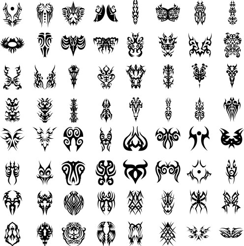 Eagle tattoo set Royalty Free Vector Image - VectorStock