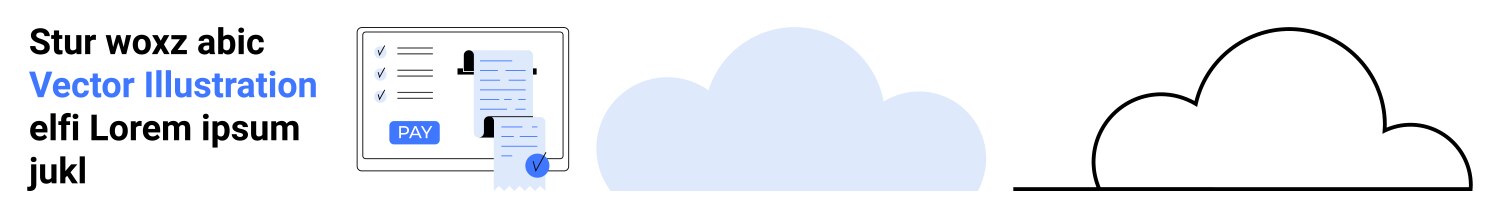 Cloud computing interface with data visualization vector image