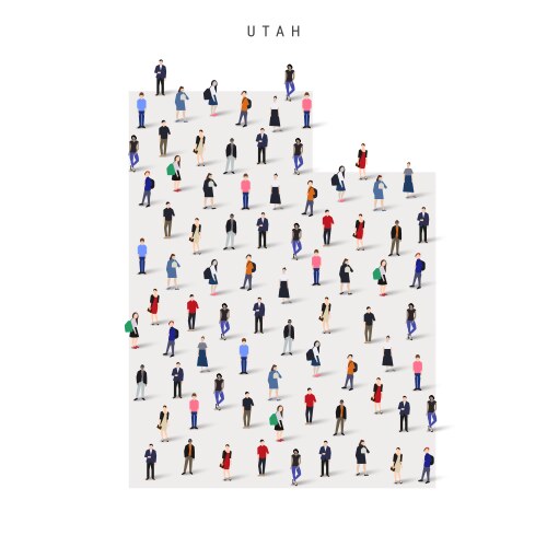 Utah State Map Vector Images (over 1,200)