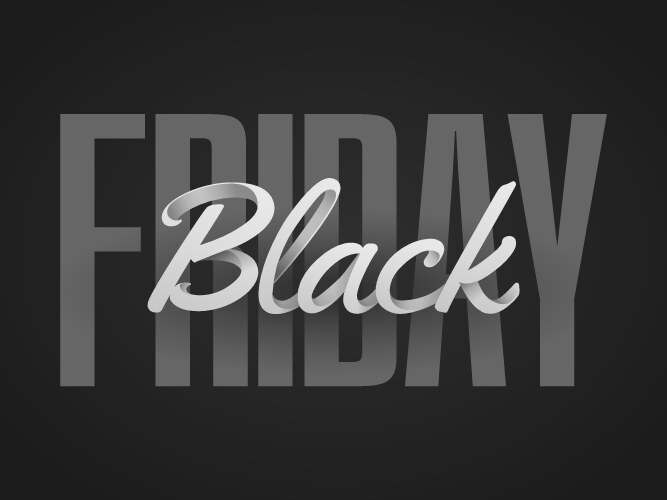 Black friday sale and discount banner vector image