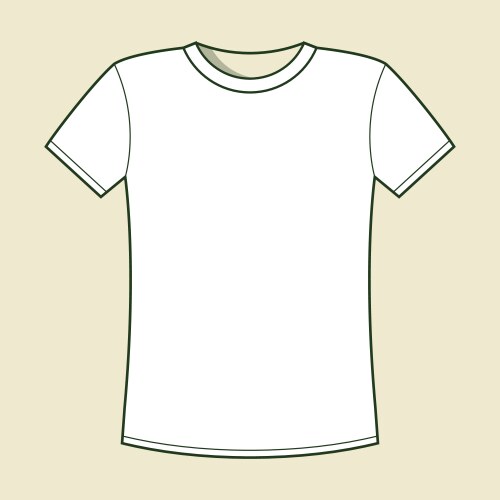 Blank white t shirt template Royalty Free Vector Image Blank white t shirt template Royalty Free Vector Image