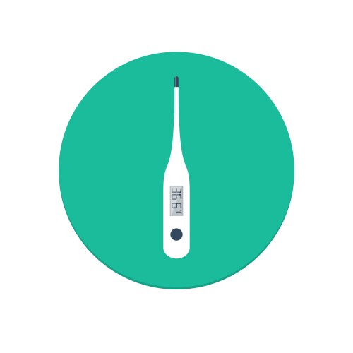 Medical thermometer icon vector image