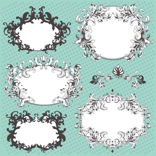 Set of design elements Vector Image