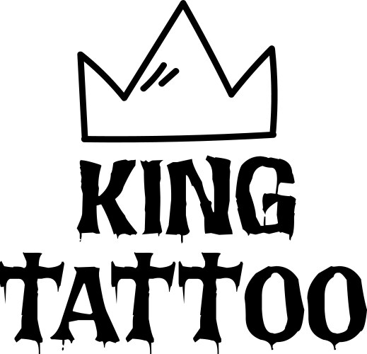 King tattoo background image Vector Image