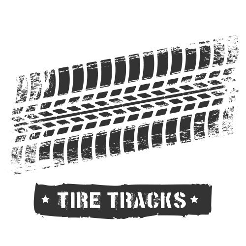 Tire Track Texture Vector Image