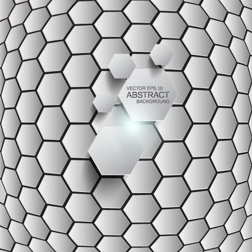 Seamless pattern of hexagons with rounded corners Vector Image