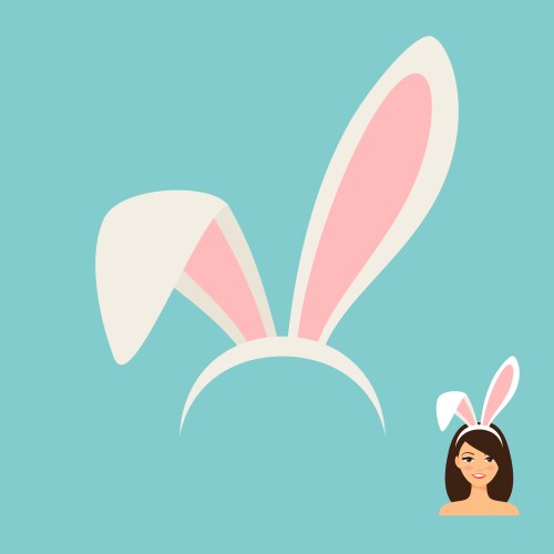 Easter eggs golden egg hunting bunny ears Vector Image