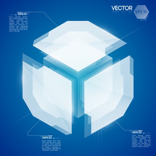 Blank diagram template Royalty Free Vector Image