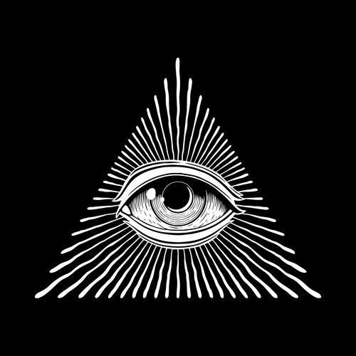 All seeing eye Vector Image