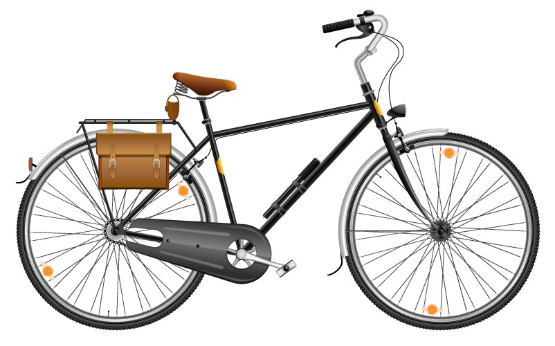 city bicycle vector image