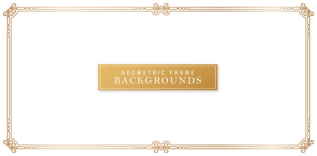 Decorative frame elegant element isolated Vector Image