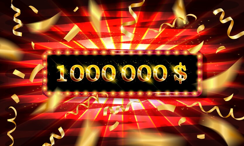 1000000 one million dollars vector image