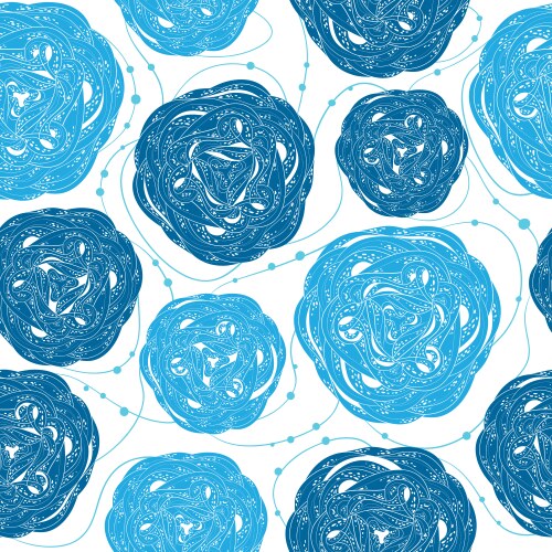 Abstract seamless monochrome pattern Royalty Free Vector