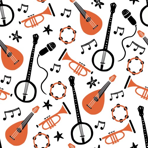 Seamless music Royalty Free Vector Image - VectorStock