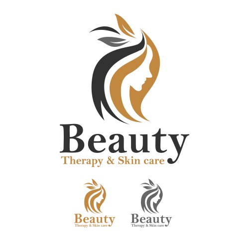 Beauty business logo design template Vector Image