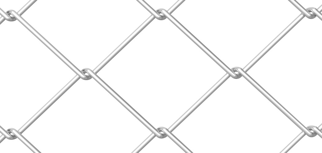 Metal fence panels with welded wire mesh vector image