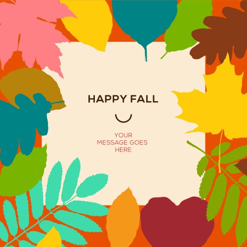 Fall of leaves Royalty Free Vector Image - VectorStock