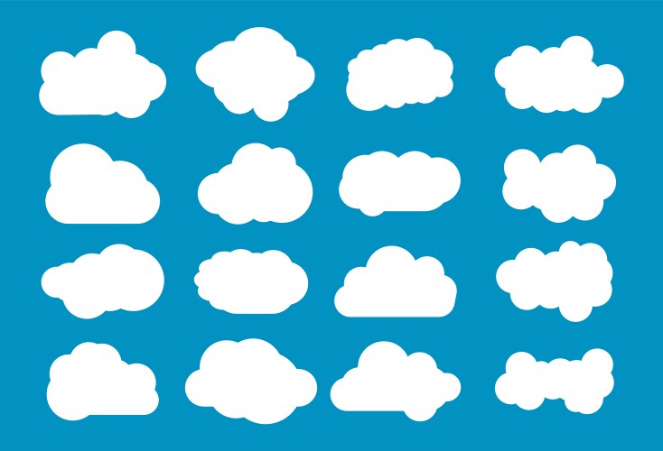 clouds vector image vector image