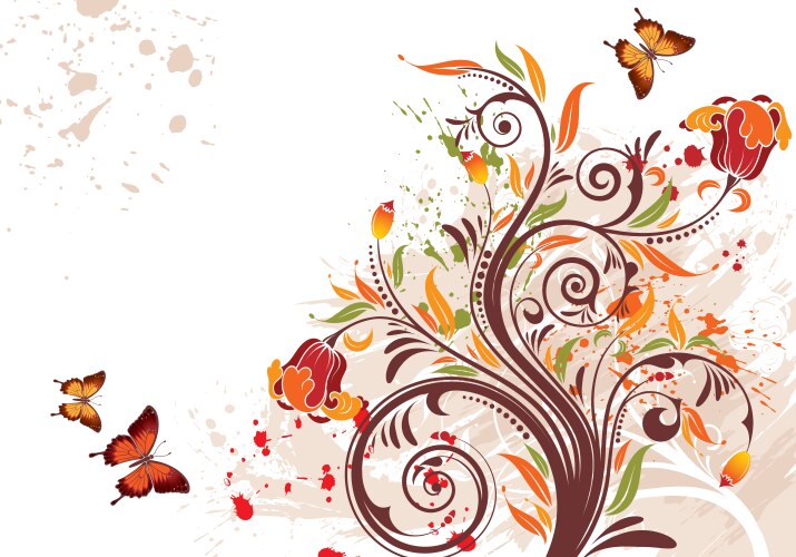 Fashion seamless texture with fantasy flowers Vector Image