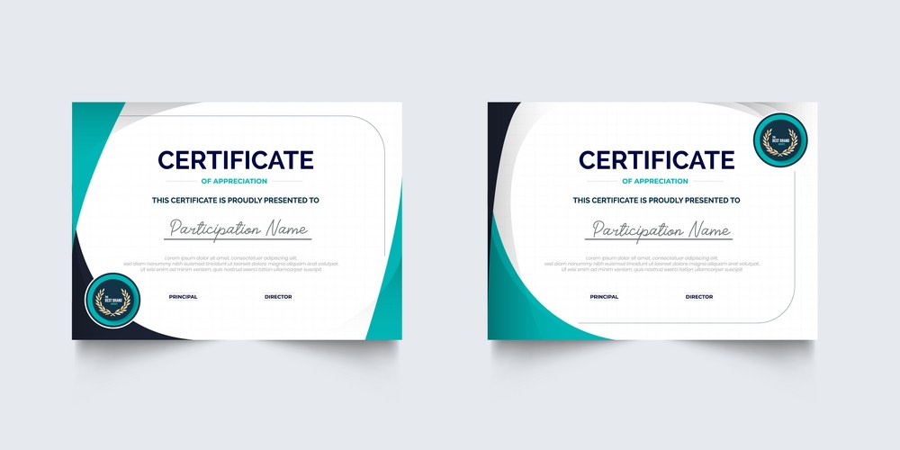 Employee of the month - certificate template – Royalty-Free Vector ...