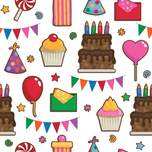 Balloon pattern Royalty Free Vector Image - VectorStock